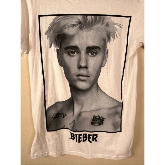 Justin Bieber Graphic Tee Sz S - Picture 2 of 4